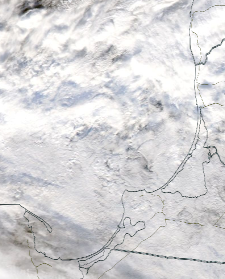 Спутниковый снимок  Куршский и Калининградский залив 2022-01-04