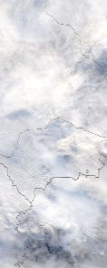 Спутниковый снимок  Рыбинского водохранилища и Белого озера 2022-01-05