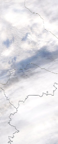 Спутниковый снимок  Рыбинского водохранилища и Белого озера 2022-01-09