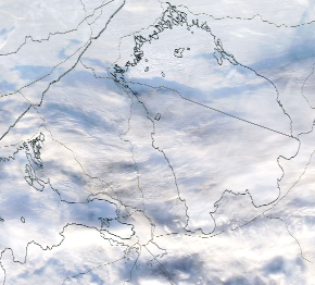 Спутниковый снимок Ладога, Финский залив 2022-01-09