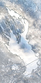 Спутниковый снимок Онежского озера 2022-01-10