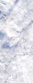 Спутниковый снимок  Рыбинского водохранилища и Белого озера 2022-01-13