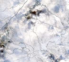 Спутниковый снимок Ладога, Финский залив 2022-01-14