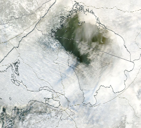 Спутниковый снимок Ладога, Финский залив 2022-01-16