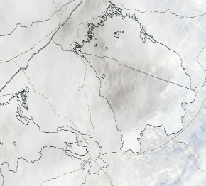 Спутниковый снимок Ладога, Финский залив 2022-01-19