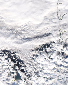 Спутниковый снимок  Куршский и Калининградский залив 2022-01-20