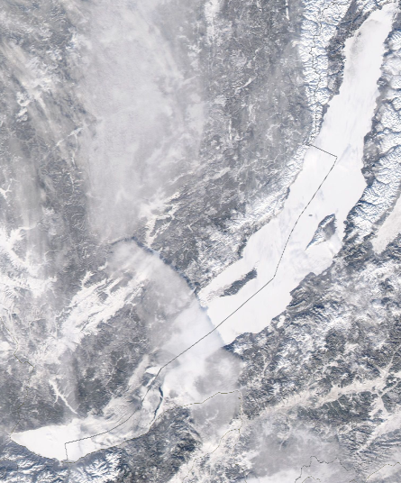 Спутниковый снимок Байкала
