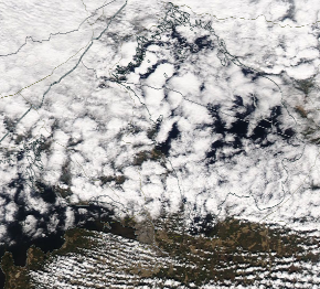 Спутниковый снимок Ладога, Финский залив 2022-05-03