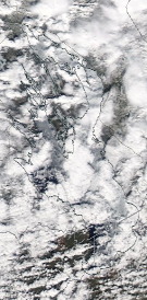 Спутниковый снимок Онежского озера 2022-05-03