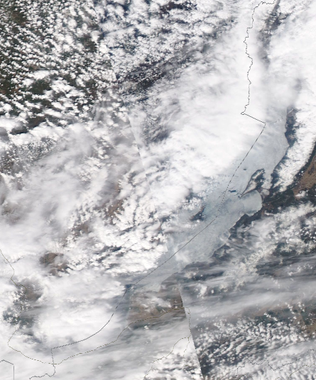 Спутниковый снимок Байкала 2022-05-04