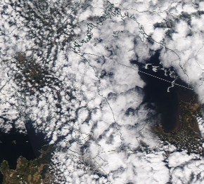 Спутниковый снимок Ладога, Финский залив 2022-05-04