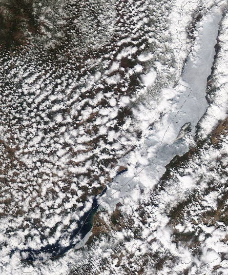 Спутниковый снимок Байкала 2022-05-05