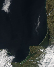 Спутниковый снимок  Куршский и Калининградский залив 2022-05-06