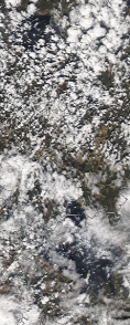 Спутниковый снимок  Рыбинского водохранилища и Белого озера 2022-05-07