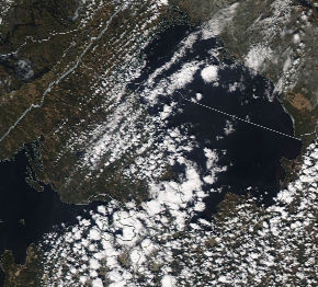 Спутниковый снимок Ладога, Финский залив 2022-05-07