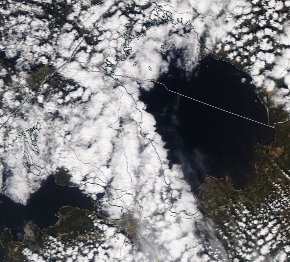 Спутниковый снимок Ладога, Финский залив 2022-05-09