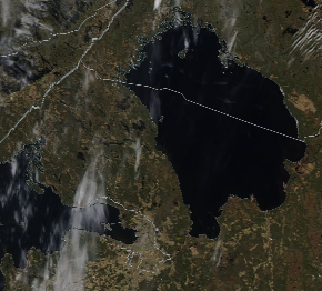 Спутниковый снимок Ладога, Финский залив 2022-05-10