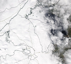 Спутниковый снимок Ладога, Финский залив 2022-05-12