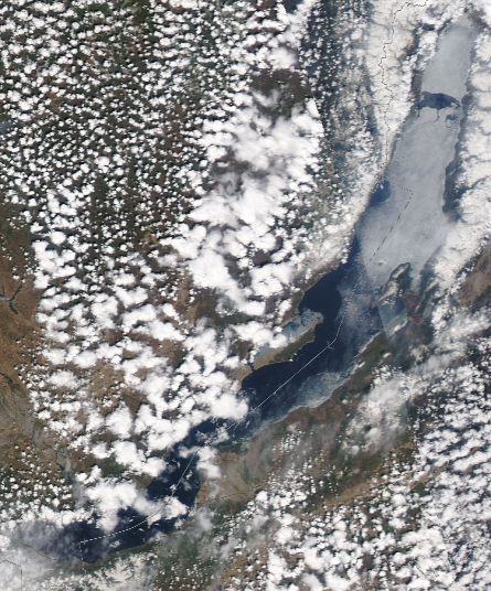 Спутниковый снимок Байкала 2022-05-13