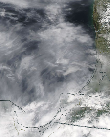 Спутниковый снимок  Куршский и Калининградский залив 2022-05-13