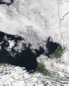 Спутниковый снимок  Куршский и Калининградский залив 2022-05-14