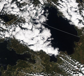 Спутниковый снимок Ладога, Финский залив 2022-05-14