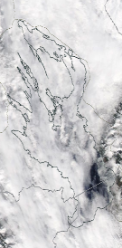 Спутниковый снимок Онежского озера 2022-05-14
