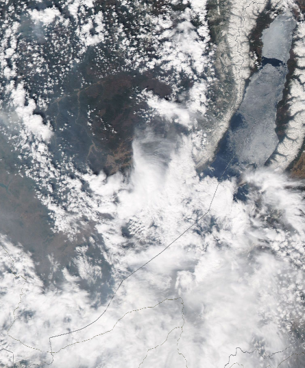 Спутниковый снимок Байкала 2022-05-16