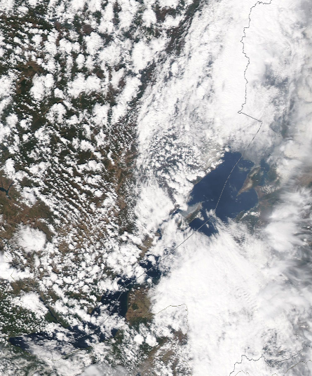 Спутниковый снимок Байкала 2022-05-17