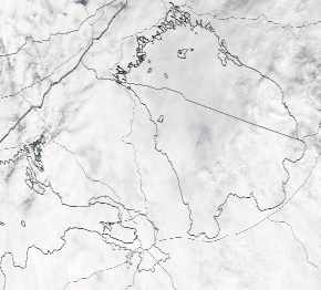 Спутниковый снимок Ладога, Финский залив 2022-05-17