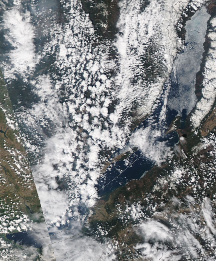 Спутниковый снимок Байкала 2022-05-18