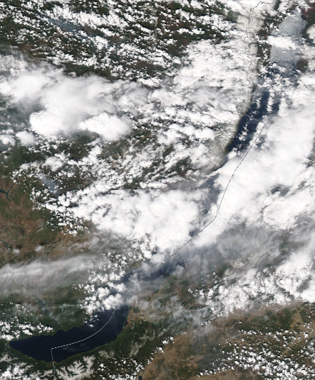 Спутниковый снимок Байкала 2022-05-19