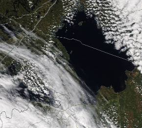 Спутниковый снимок Ладога, Финский залив 2022-05-19