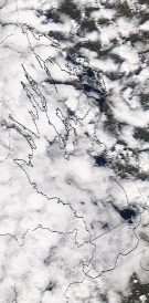 Спутниковый снимок Онежского озера 2022-05-19