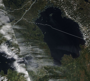 Спутниковый снимок Ладога, Финский залив 2022-05-20