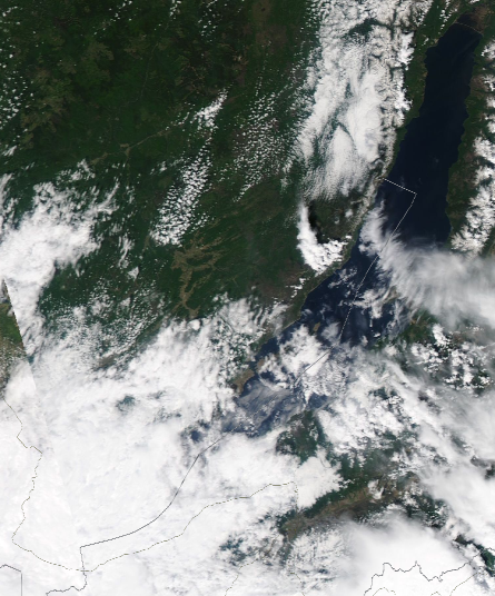 Спутниковый снимок Байкала 2022-06-10