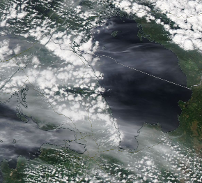 Спутниковый снимок Ладога, Финский залив 2022-06-10