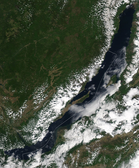Спутниковый снимок Байкала 2022-06-11