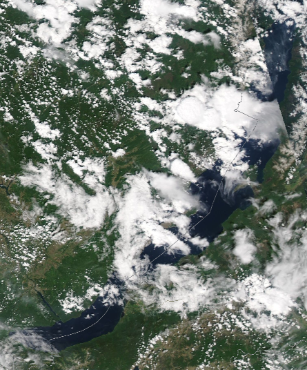 Спутниковый снимок Байкала 2022-06-14