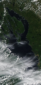 Спутниковый снимок Онежского озера 2022-06-14