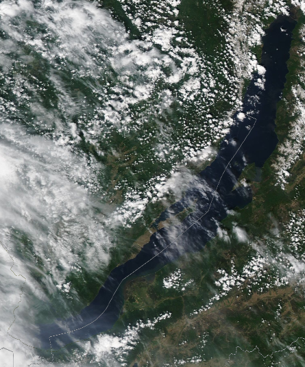 Спутниковый снимок Байкала 2022-06-15