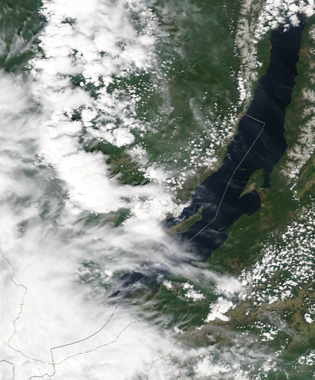 Спутниковый снимок Байкала 2022-06-16