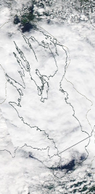 Спутниковый снимок Онежского озера 2022-06-16