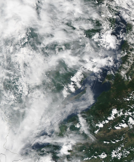 Спутниковый снимок Байкала 2022-06-17
