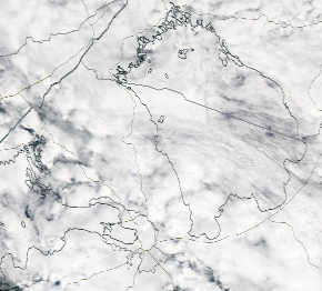 Спутниковый снимок Ладога, Финский залив 2022-06-17