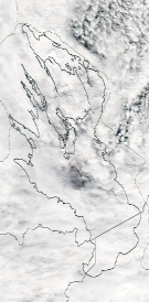 Спутниковый снимок Онежского озера 2022-06-17