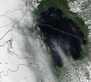 Спутниковый снимок Ладога, Финский залив 2022-06-18