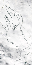 Спутниковый снимок Онежского озера 2022-06-19