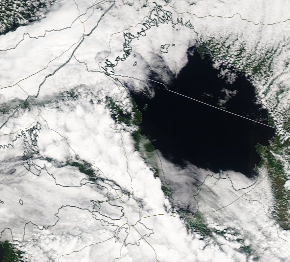 Спутниковый снимок Ладога, Финский залив 2022-06-20
