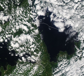 Спутниковый снимок Ладога, Финский залив 2022-06-21